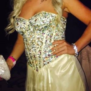 J & J Yellow Formal Dress